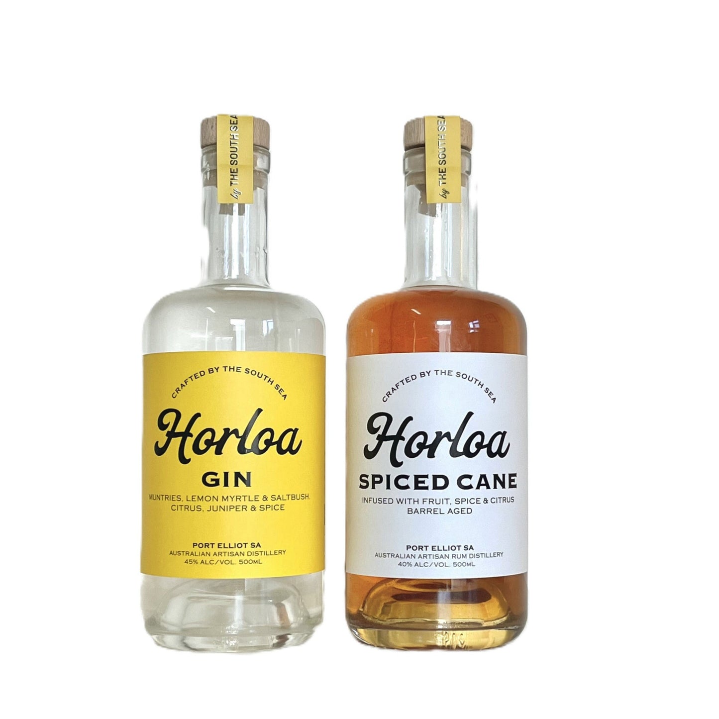 Gin and Spiced Cane duo.